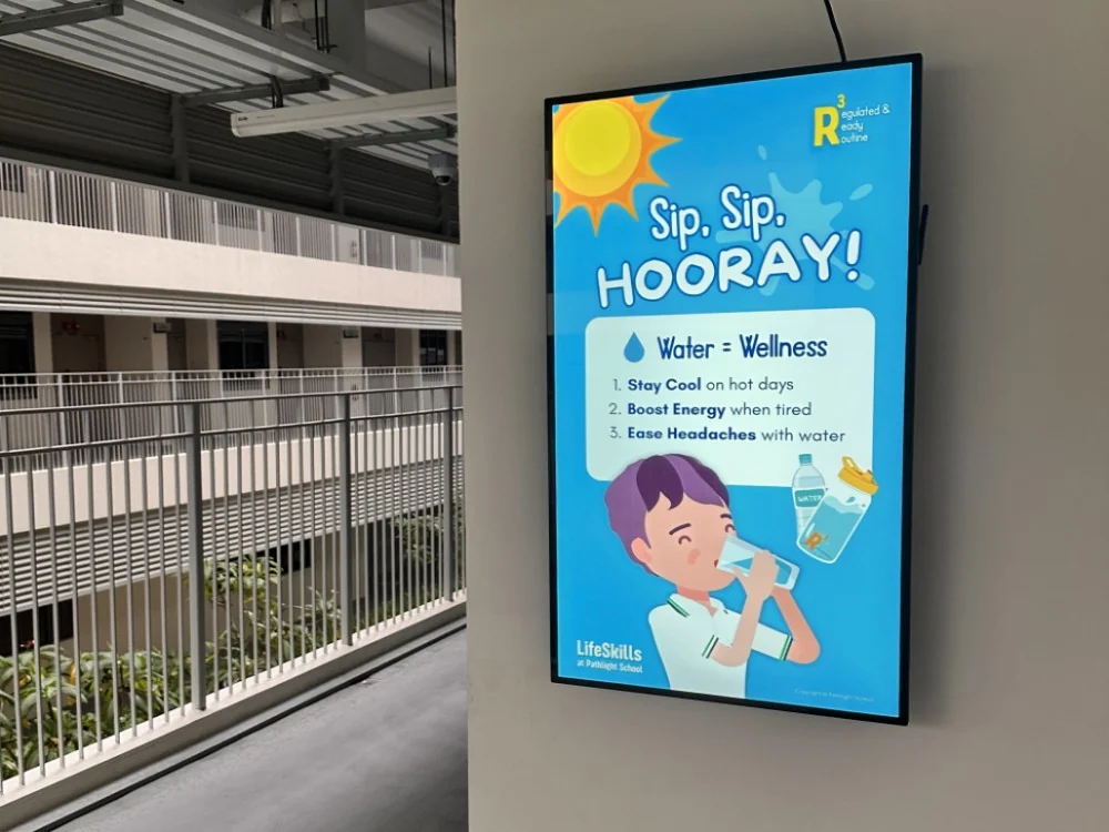 All-In-one Commercial TV display at Pathlight School